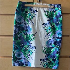 7th Ave Watercolor Pencil Skirt